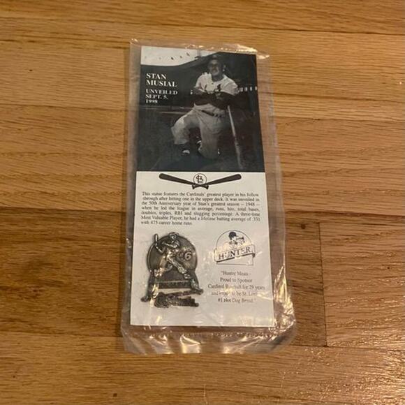 None Other - Stan Musial Pewter Statue Unveiling Lapel Pin - September 5, 1998